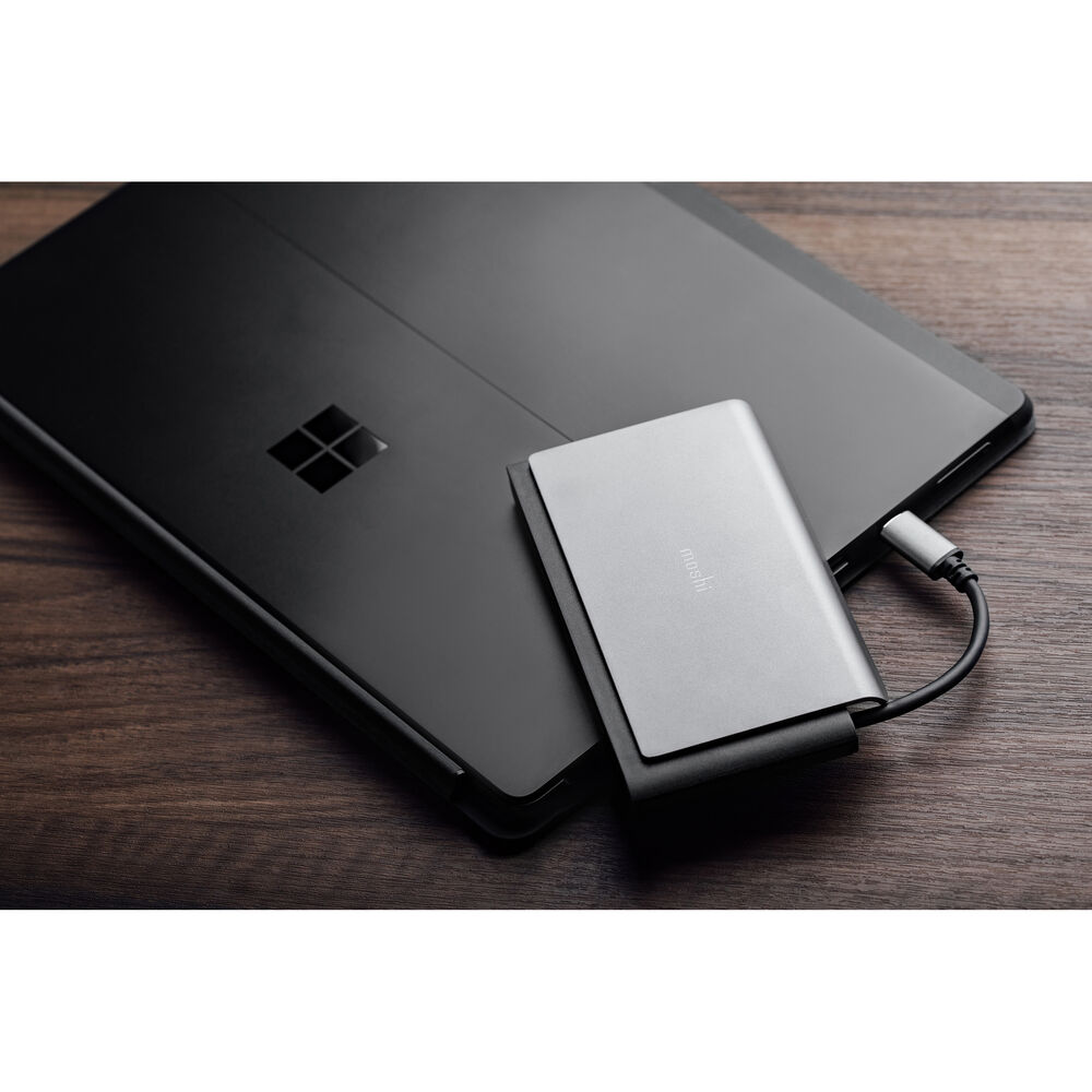 Портативный USB-хаб Moshi Symbus Mini 7-in-1. Порты: USB-C PD, HDMI, USB-A 3.1 Gen 1 x 2